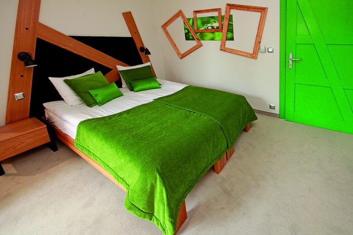Projekt wnętrza hotelu - pokój hotelowy - Mezowo