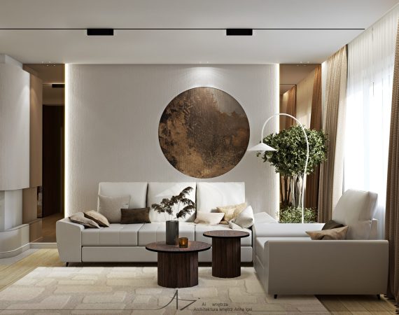 salon w stylu japandi modern